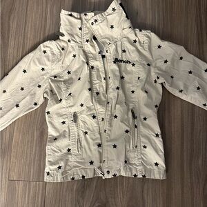 Bench Star Print Jacket - White